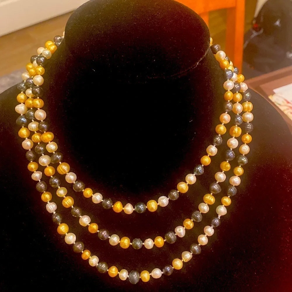 Freshwater Pearls EUC 60 inches long